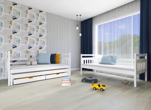 SEWERYN 90x200 bleu lit superposé Lano Meubles