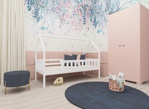 OTYLIA 80x190 rose lit enfant simple mezzanine Lano Meubles