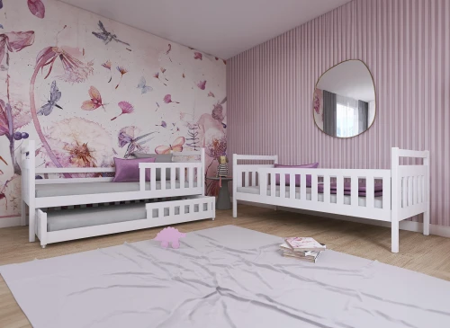 OLIWIA 80x200 blanc lit superposé Lano Meubles