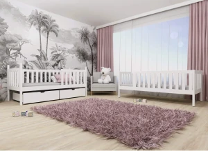 MICHALINA 80x180 rose lit superposé Lano Meubles