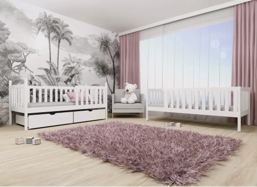 MICHALINA 80x180 rose lit superposé Lano Meubles