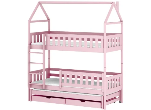 IGA 90x190 rose lit superposé maison Lano Meubles