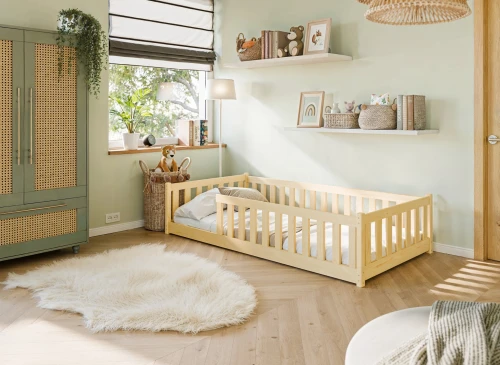 BELLA 90x190 pin lit Montessori au sol pour enfants Lano Meubles