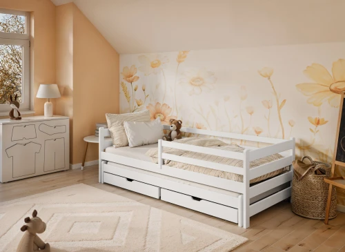 HABI 90x200 blanc lit gigogne Lano Meubles