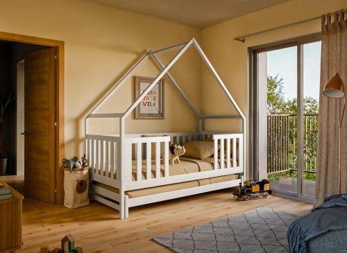 MAGIC 80x180 blanc lit gigogne maison Lano Meubles