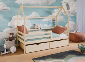 LILA 80x190 pin lit cabane enfant Lano Meubles