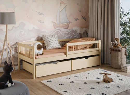 EDI 90x190 pin lit enfant simple Lano Meubles