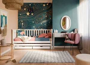 KAJA 80x160 blanc lit gigogne Lano Meubles