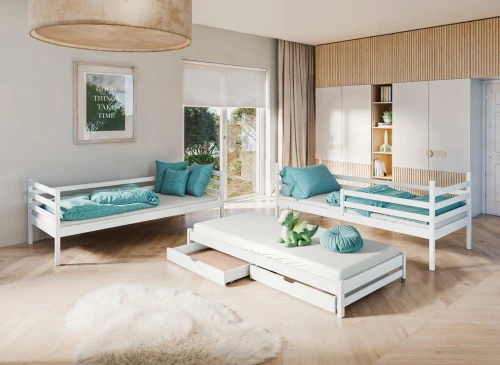 LUK 90x200 pin lit superposé Lano Meubles