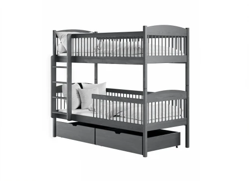 LUNA 80x180 graphite bunk bed Lano Furniture