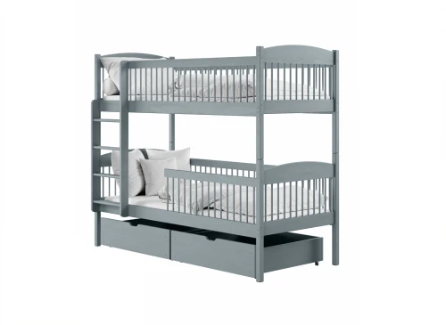 LUNA 80x180 grey bunk bed Lano Furniture