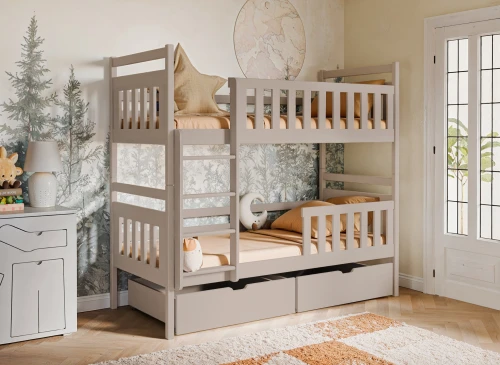 MONIKA 80x180 cachemire lit superposé Lano Meubles