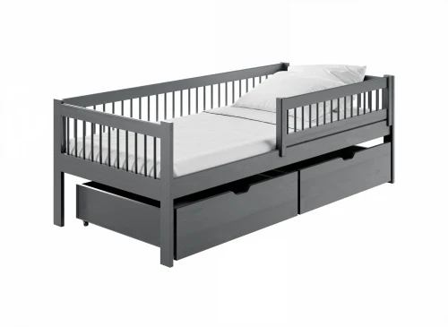 EDI 80x180 graphite lit enfant simple Lano Meubles