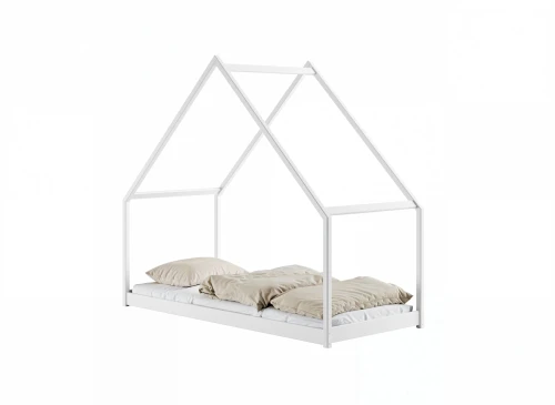 MORIS 80x180 blanc lit Montessori au sol pour enfants maison  Lano Meubles