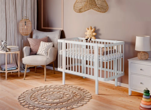 MELISA 70x140 noyer lit bébé parc Lano Meubles