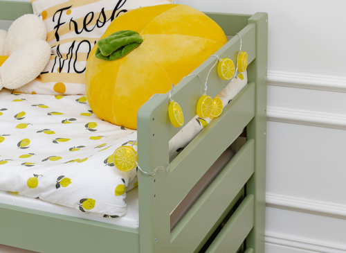 SENSO 80x170 olive lit gigogne double Lano Meubles