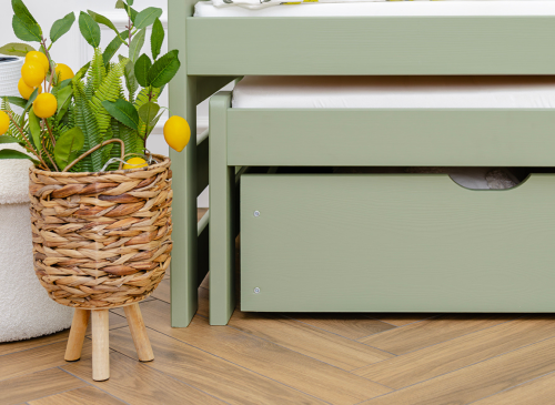 SENSO 90x190 olive lit gigogne double Lano Meubles