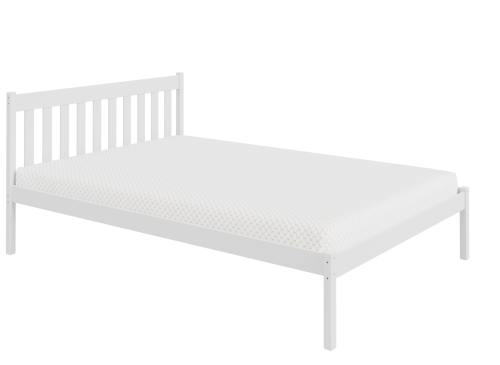 KING 140x200lit simple pour adolescent blanc lit enfant maison Lano Meubles