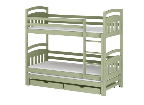 ALAN 90x200 olive lit superposé Lano Meubles