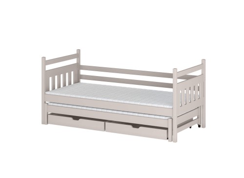 DANIEL 90x180 cachemire lit gigogne double Lano Meubles