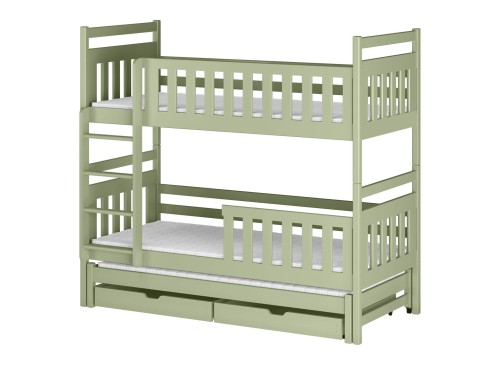 KLARA 80x200 olive green bunk bed Lano Furniture