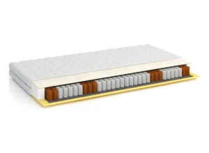OLI 100x190 matelas à ressorts ensachés 18 cm mi-ferme avec insert en latex et visco Lano Meubles