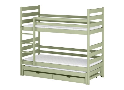 TOMI 80x200 olive lit superposé Lano Meubles