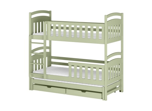 VIKI 80x200 olive lit superposé Lano Meubles