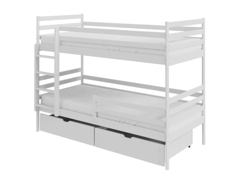 GUSTO 90x200 blanc lit superposé Lano Meubles