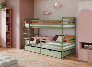 GUSTO 90x200 olive lit superposé Lano Meubles