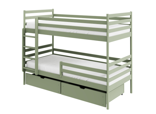 GUSTO 90x200 olive lit superposé Lano Meubles