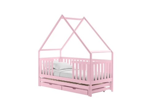 MAGIC 90x190 rose lit gigogne maison Lano Meubles