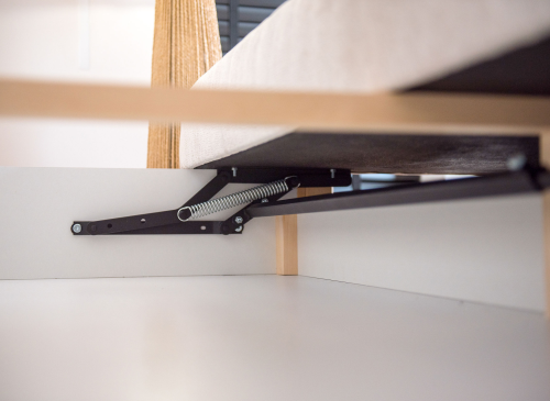 SAVIO 90x200/140x200 gris cendré lit mezzanine avec canapé-lit en tissu  perfect harmony 02 Lano Meubles