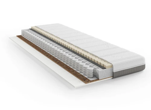 LUMI 70x190 mi-ferme 13 cm matelas à ressorts ensachés avec couche de coco et latex Lano Meubles