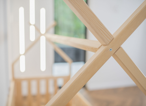 BOGUŚ 90x180 pin tipi lit Montessori au sol pour enfants Lano Meubles