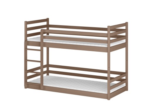 MINI 80x170 chocolat au lait superposé Lano Meubles