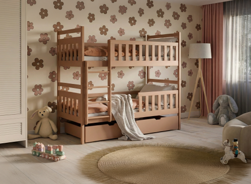 MONIKA 80x200 cannelle superposé Lano Meubles