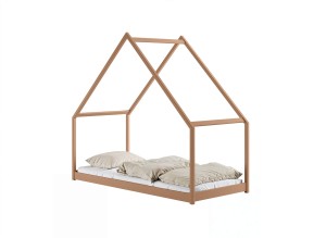 MORIS 90x200 cannelle lit enfant simple maison Lano Meubles