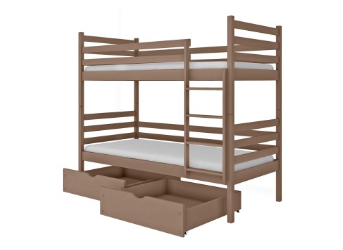 NEMO 80x170 chocolat au lait superposé Lano Meubles