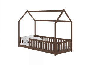 NOAH 90x200 chocolat noir lit cabane enfantnette Lano Meubles