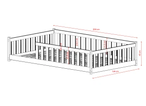 OTIS 120x200 cannelle Montessori au sol pour enfants Lano Meubles