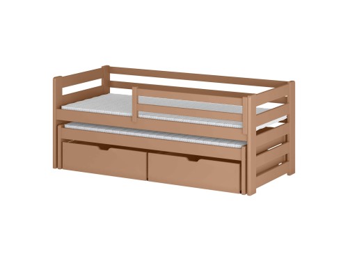 SENSO 90x180 cannelle lit gigogne double Lano Meubles