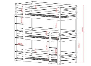 TED 80x180 cannelle superposé Lano Meubles