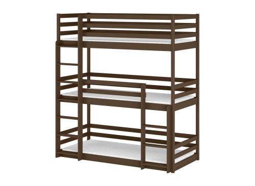 TED 90x200 chocolat noir superposé Lano Meubles