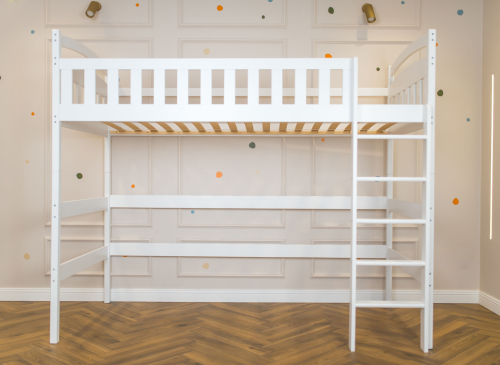 MIA 90x200 blanc lit enfant simple mezzanine Lano Meubles