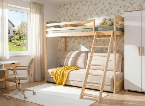 SAVIO 90x200/140x200 pin lit mezzanine avec canapé-lit en tissu  perfect harmony 02 Lano Meubles