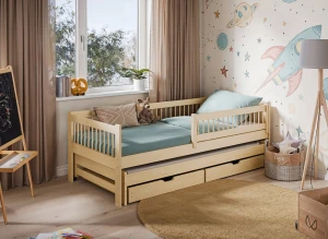 SOFTI 90x180 bois non laqué lit pour enfant Lano Meubles