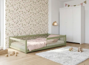 JUNIOR 120x200 olive lit enfant simple Lano Meubles