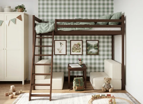 SOFENA 90x200 chocolat noir lit mezzanine avec canapé modulable en tissu beige poso 38 Lano Meubles