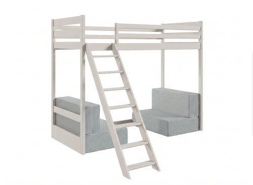 SOFENA 90x200 cachemire lit mezzanine avec canapé modulable en tissu gris zoom 15 sage Lano Meubles